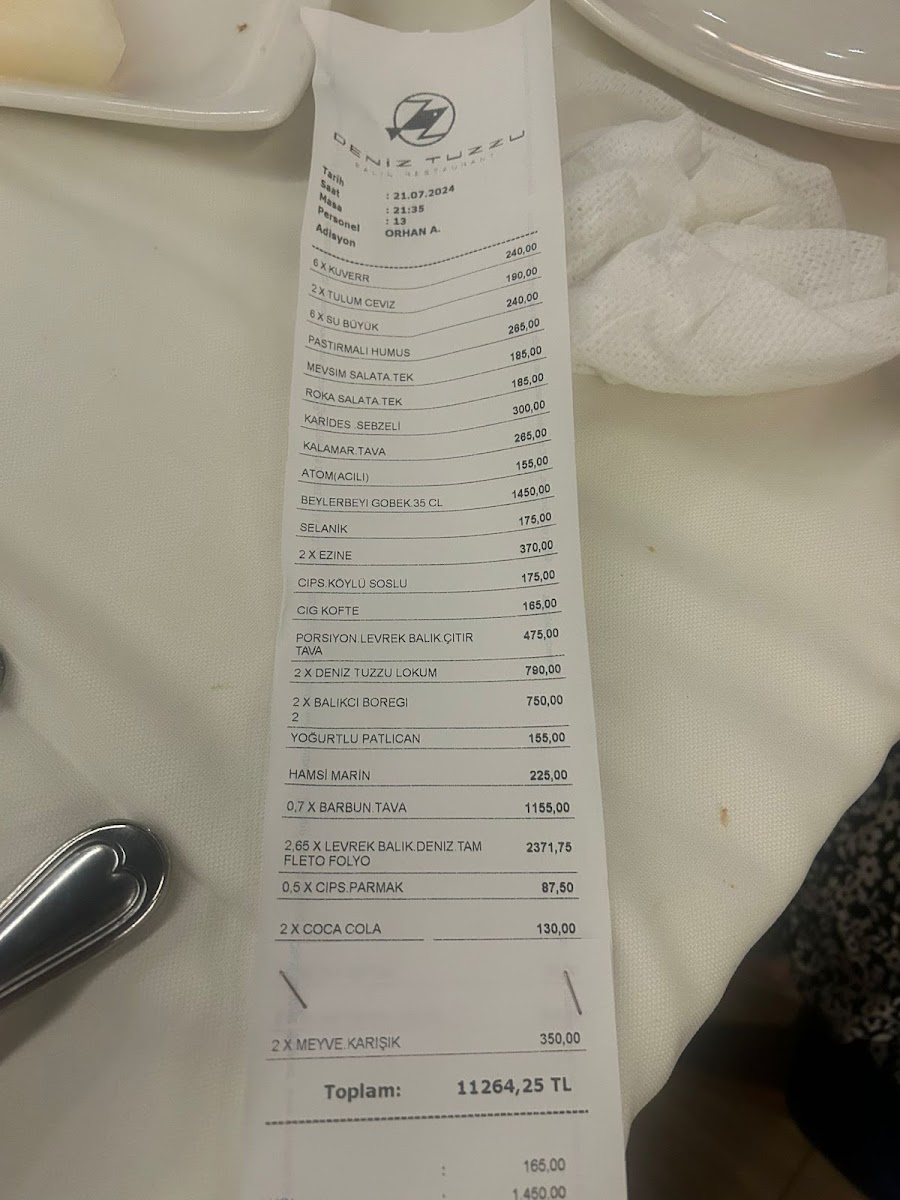 Menu Deniz Tuzzu Restaurant-2